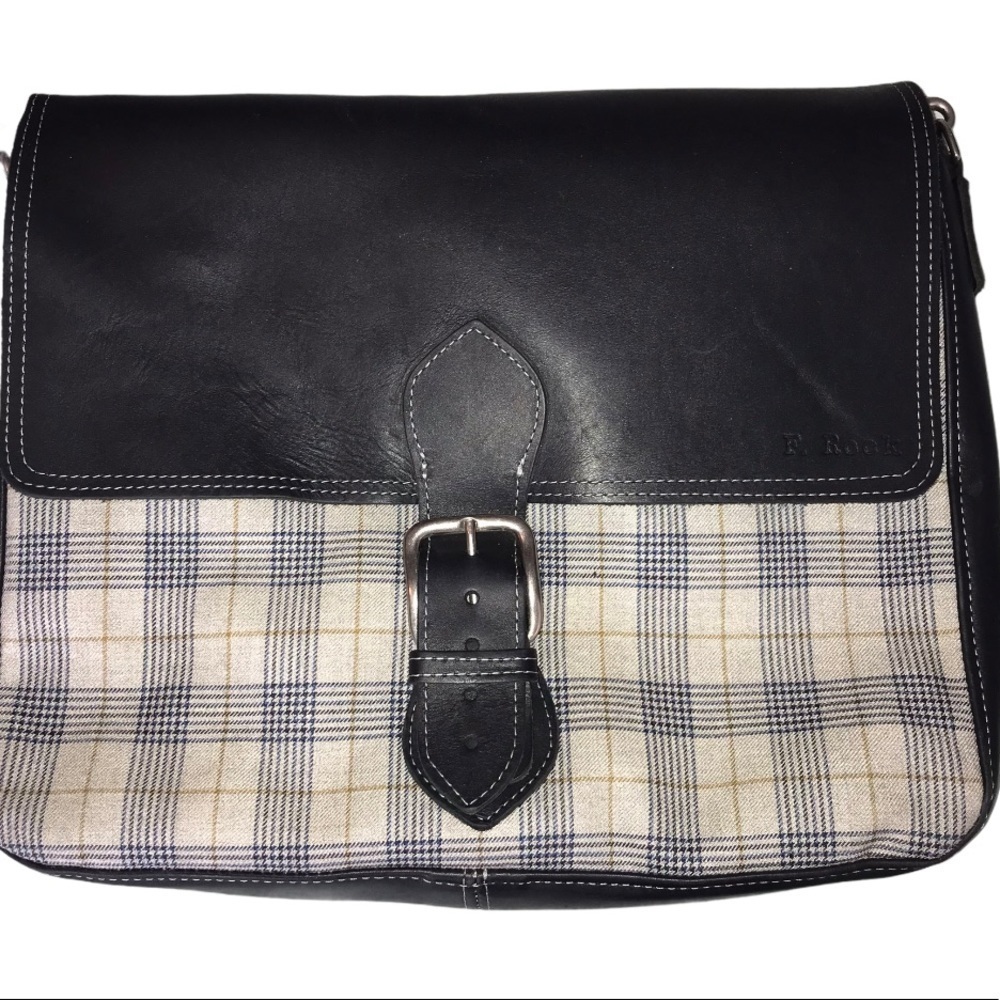 Leather Men’s Custom Messenger Bag Satchel F.Rock Massac…
